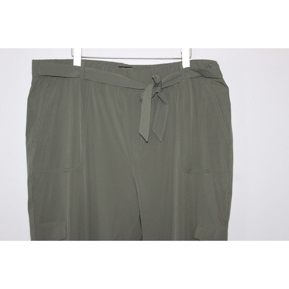Banana Republic Tie Waist Cargo Jogger Pants Green Women's Size XXL H14705 - Picture 7 of 15